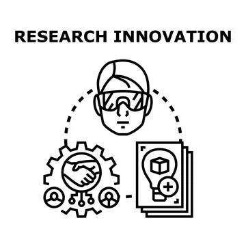 Scientist collaborating on research and innovation development 스톡 일러스트
