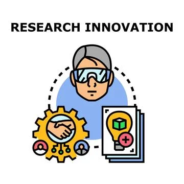 Scientist collaborating on research and innovation development Stock Illustration
