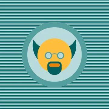 Scientist color flat icon Stock Illustration