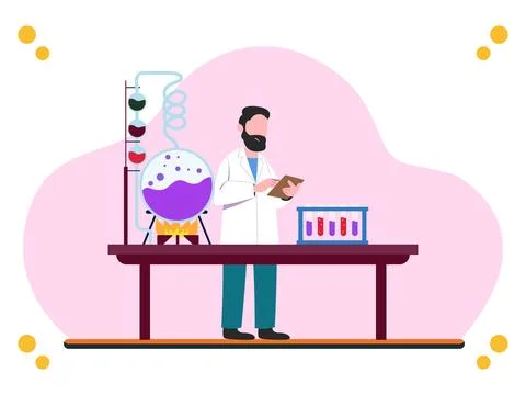 Scientist Concept Illustration Illustrazione stock