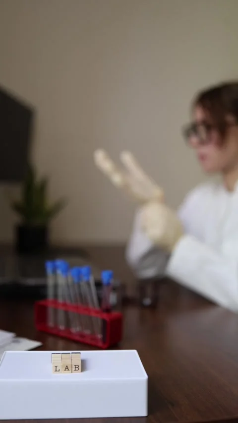 Scientist conducting laboratory research Vídeos de archivo 337336711