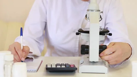 Scientist doing research in the laboratory. Stock Footage 149840240