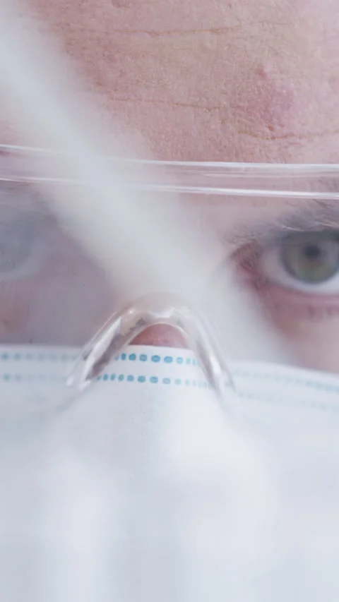 Scientist, dropper and solution in test tubes in lab for drug trial, medical Stock Footage 331582419