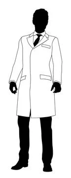 Scientist Engineer Professor Man Silhouette Person イラスト素材