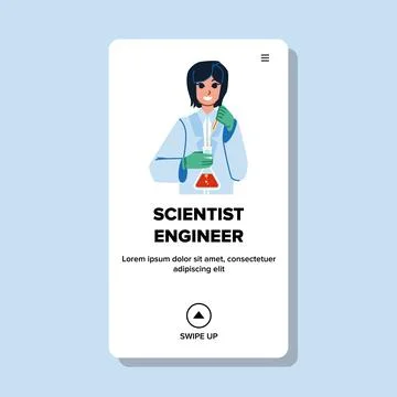 Scientist engineer vector Stock Illustration