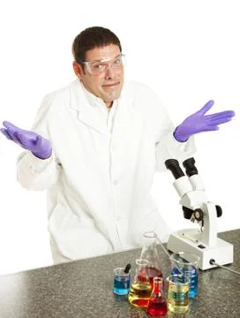 Scientist Gives Up Stock Photos
