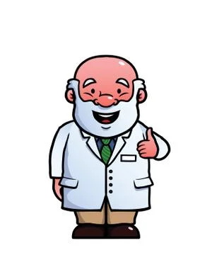 Scientist giving thumbs up Stock-Illustration