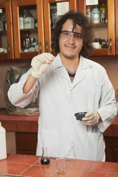 Scientist with glasses Stock Photos