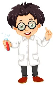 A scientist Illustrazione stock