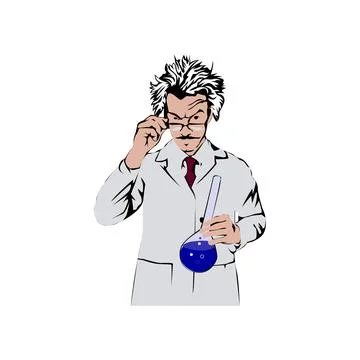 Scientist illustration Stock Illustration