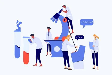 Scientist Illustration Illustrazione stock