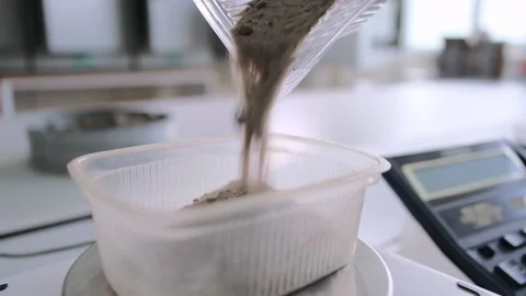 Scientist In A Laboratory Analyzes The Soil, Soil Research Stock Footage 231739316