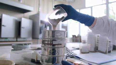 Scientist In A Laboratory Analyzes The Soil, Soil Research Stock Footage 231739390