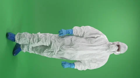 Scientist in the laboratory Green Screen Stock Footage 297964500