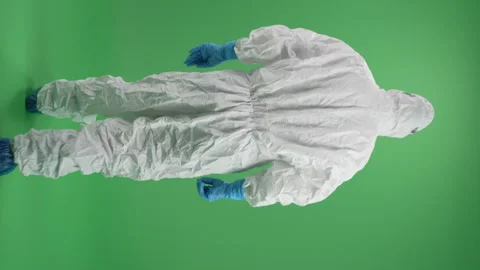 Scientist in the laboratory Green Screen Stock Footage 297964612