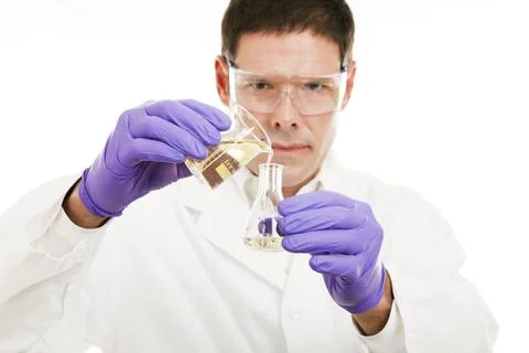 Scientist Measuring Liquid Stock Photos