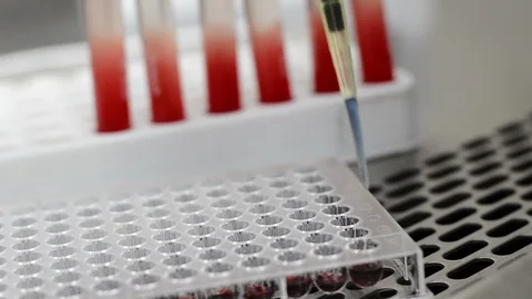 Scientist or doctor testing in laboratory for analysis or researching Stock Footage 90612430