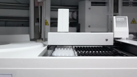 Scientist or doctor testing in laboratory for analysis or researching Stock Footage 90613497