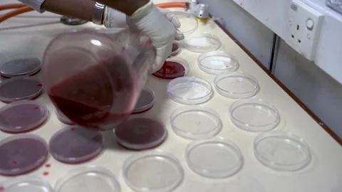 Scientist Pouring Blood 動画素材 287964417