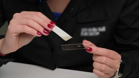 Scientist Preparing Microscope Slide Sample Stock Footage 303370391