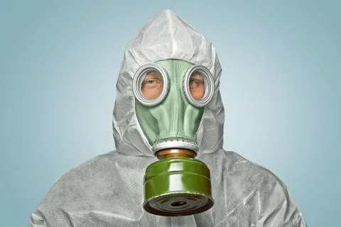 Scientist in protective uniform Stock Photos