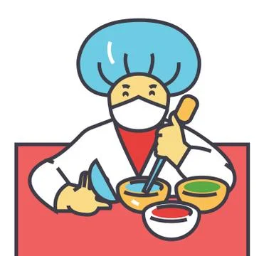 Scientist, research lab, tests, experiments concept. Illustrazione stock