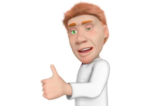 Scientist smyle Illustrazione stock