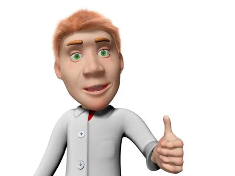 Scientist smyle Illustrazione stock