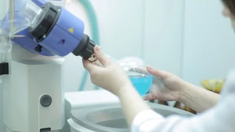 Scientist with some wquipment Video stock 81184332