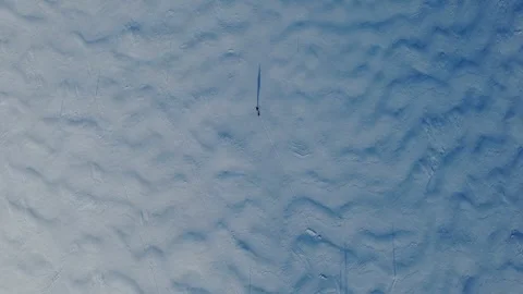 Scientist studies glacier in Antarctica 스톡 동영상 308470673