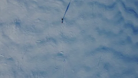 Scientist studies glacier in Antarctica 스톡 동영상 308475394