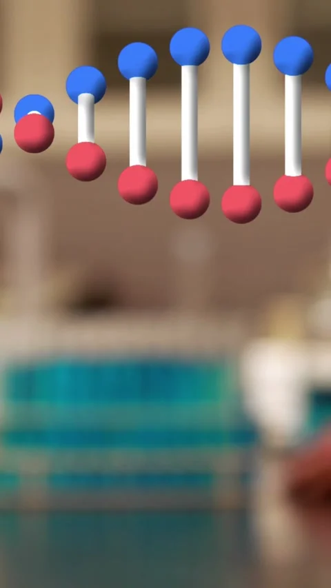 A scientist is taking notes on his experiment in the laboratory Stock Footage 344678845