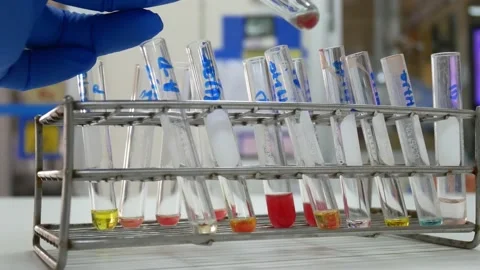 Scientist testing in laboratory. Stock Footage 238431579