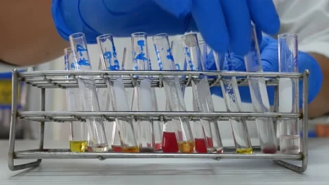 Scientist testing in laboratory. Stock Footage 238431605