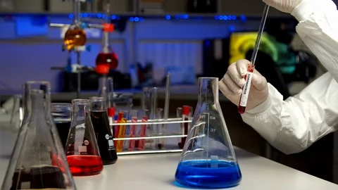 Scientist testing sample for COVID-19 Stock Footage 127565841