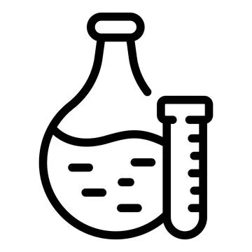 Scientist tools icon, outline style Ilustração Stock