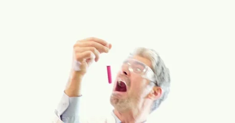 Scientist unhappy with the result of a test,he makes an unsatisfied gesture Stock Footage 48967119