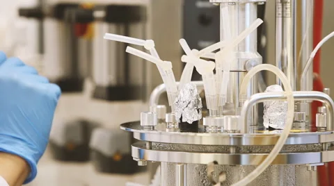 Scientist using equipment Stock Footage 53238495