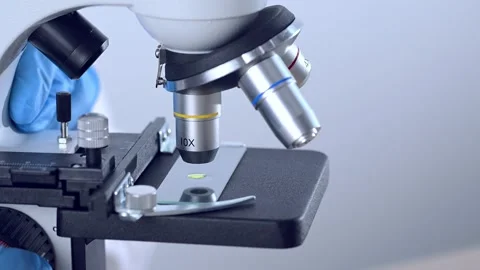 Scientist using laboratory microscope. Stock Footage 271271895