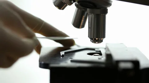 Scientist Using Microscope Stock Footage 39375614