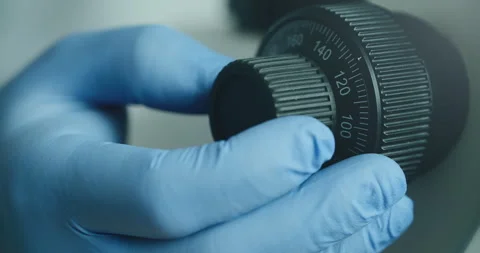 Scientist using microscope in laboratory Stock Footage 308480999