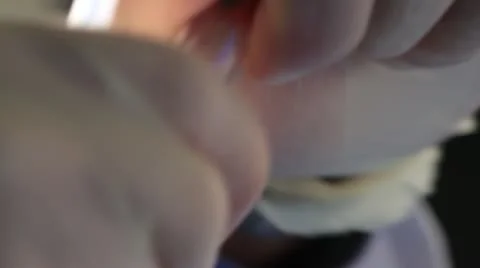 Scientist using pipet Stock Footage 20447143