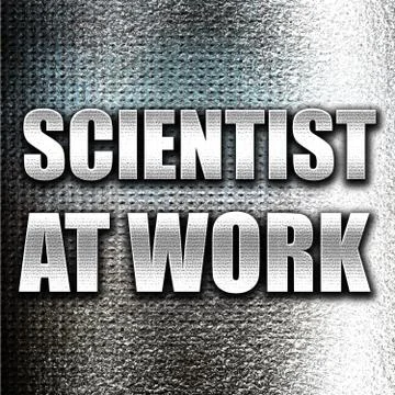 Scientist at work Stock Illustration