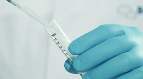 Scientist at work in laboratory Stock Footage 69020489