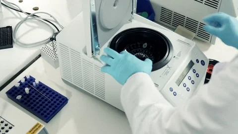Scientist at work in laboratory Stock Footage 69132111
