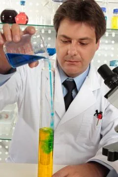 Scientist at work Stock Photos