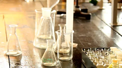 Scientist working at the chemistry laboratory. Stock Footage 4777436