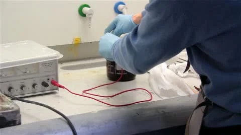 Scientist working at the chemistry laboratory Stock Footage 21248992