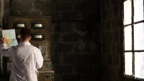 Scientist working in his laboratory. Stock Footage 102739449