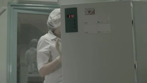 Scientist working in lab. Doctor analyzing, research Video stock 143160427